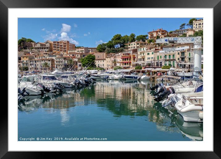 Port de Soller Majorca Framed Mounted Print by Jim Key