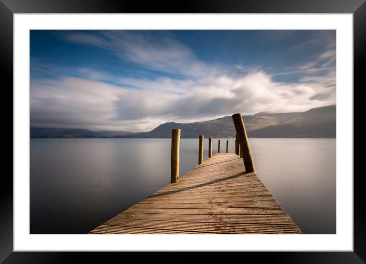 Wooden Jetty Framed Mounted Print by Simon Wrigglesworth