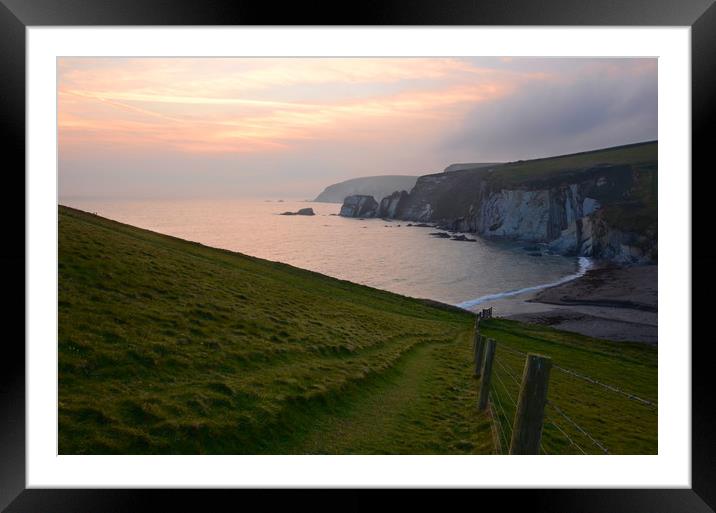 View to Ayrmer Cove Framed Mounted Print by David Neighbour