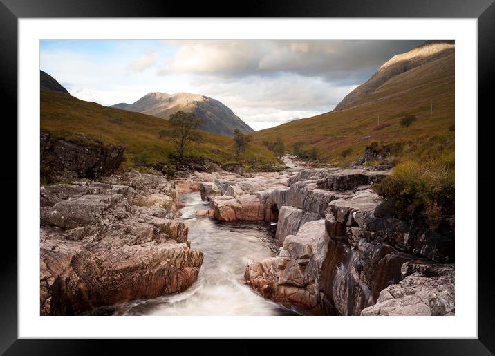 River Etive  Framed Mounted Print by carl barbour canvas