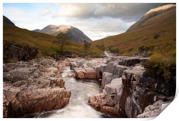 River Etive  Print by carl barbour canvas