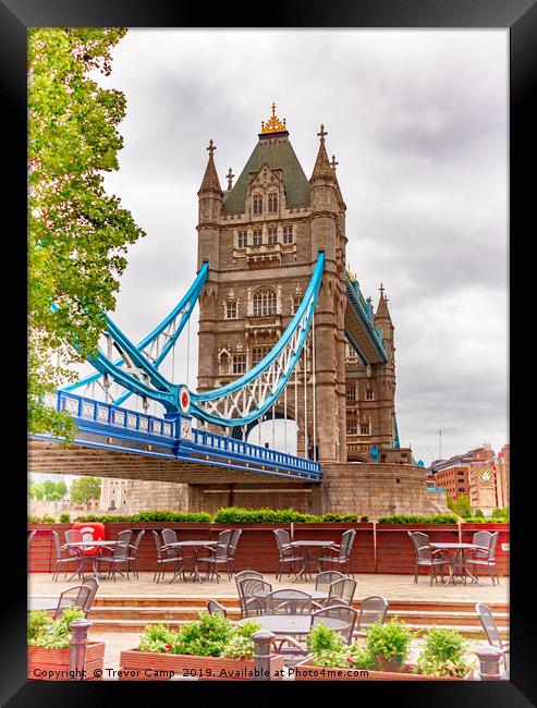 Tower Bridge - Shad Thames view Framed Print by Trevor Camp
