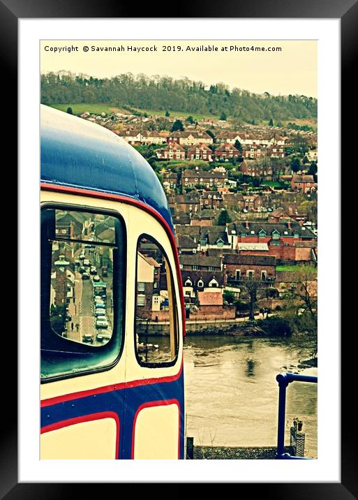 The bridgnorth tram  Framed Mounted Print by Savannah Haycock