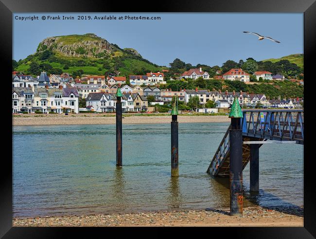 South West Llandudno viewed from Conway. Framed Print by Frank Irwin