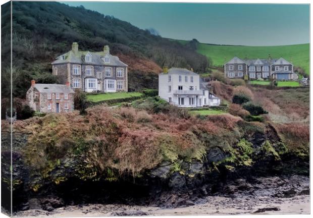 Charming Fern Cottage in Port Isaac Canvas Print by Beryl Curran