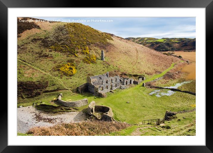 Porth Llanlleiana Anglesey Framed Mounted Print by Pearl Bucknall