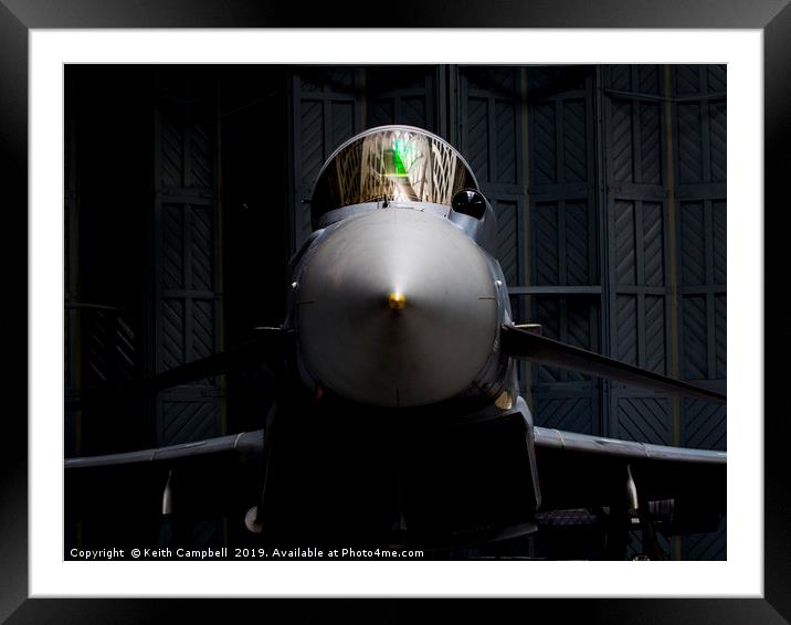 RAF Typhoon Framed Mounted Print by Keith Campbell