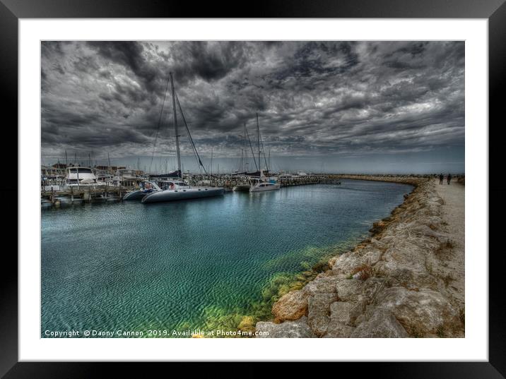 Fremantle Harbour Framed Mounted Print by Danny Cannon