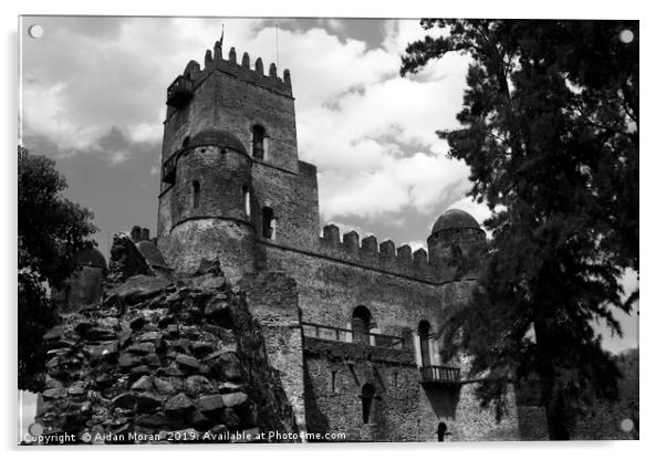 Fasilides Castle, Gondar, Ethiopia   Acrylic by Aidan Moran