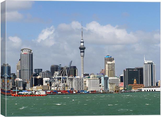 Auckland Water Front Canvas Print by Ray Lewis