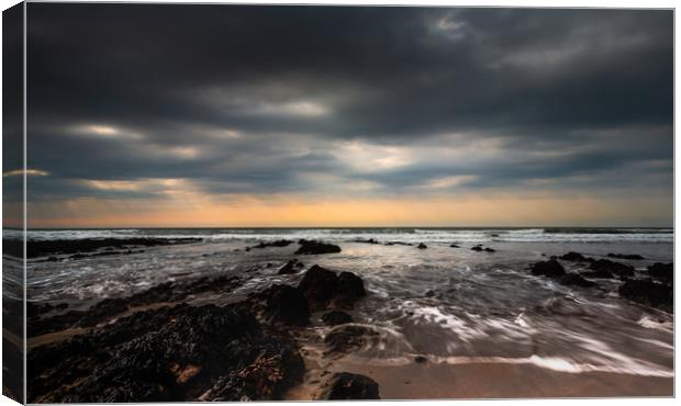 Widemouth Bay, Cornwall. Canvas Print by Maggie McCall