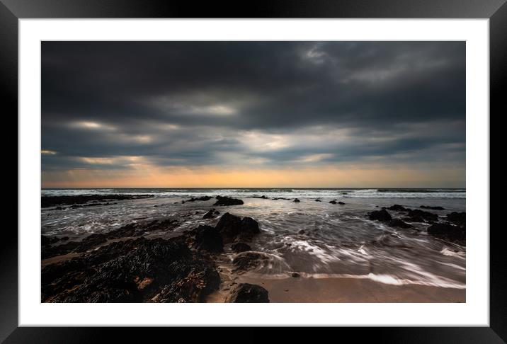 Widemouth Bay, Cornwall. Framed Mounted Print by Maggie McCall