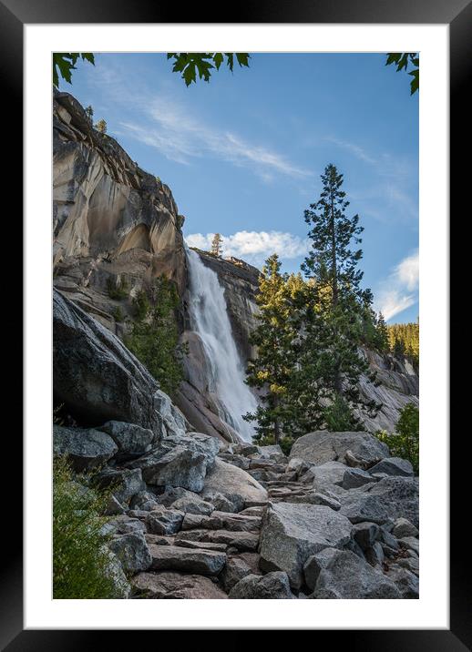Hiking up to Nevada Falls Framed Mounted Print by George Robertson