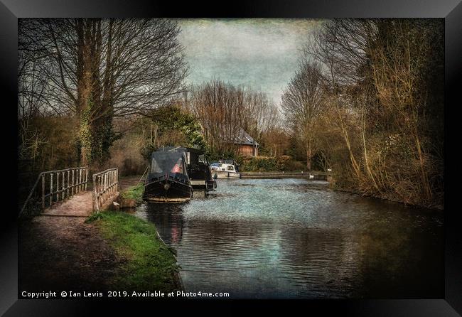 A Walk By The Kennet Framed Print by Ian Lewis
