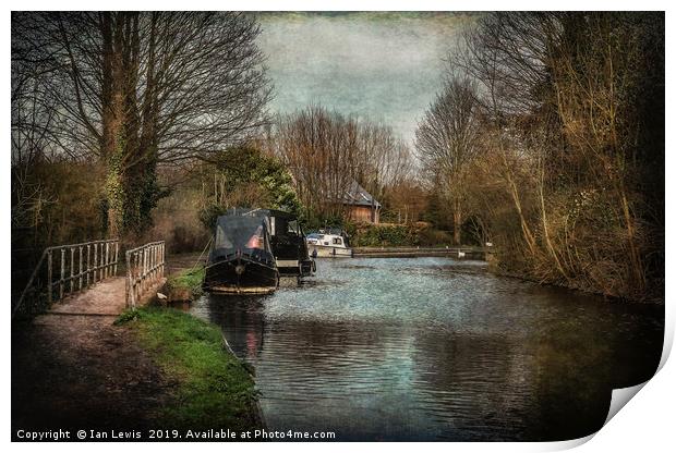 A Walk By The Kennet Print by Ian Lewis
