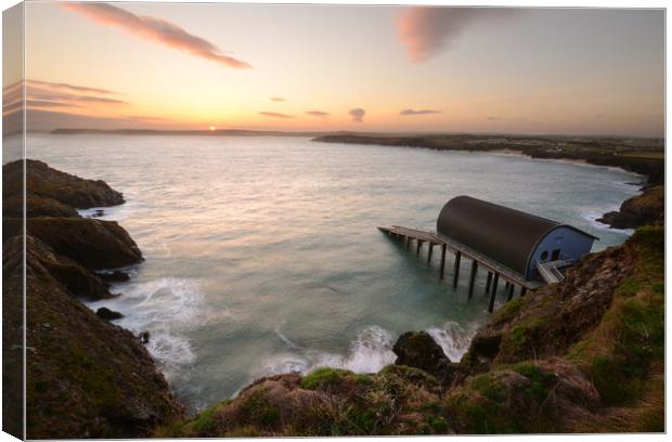 Padstow Lifeboat Station Canvas Print by David Neighbour