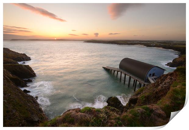 Padstow Lifeboat Station Print by David Neighbour