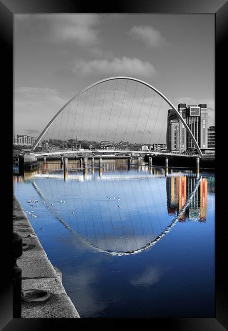Reflecting Tyne Framed Print by George Young
