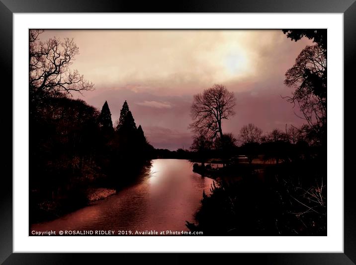 "Misty evening silhouette at Wynyard " Framed Mounted Print by ROS RIDLEY