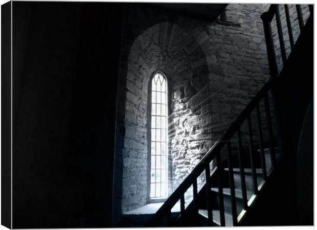 stairway window Canvas Print by paul ratcliffe