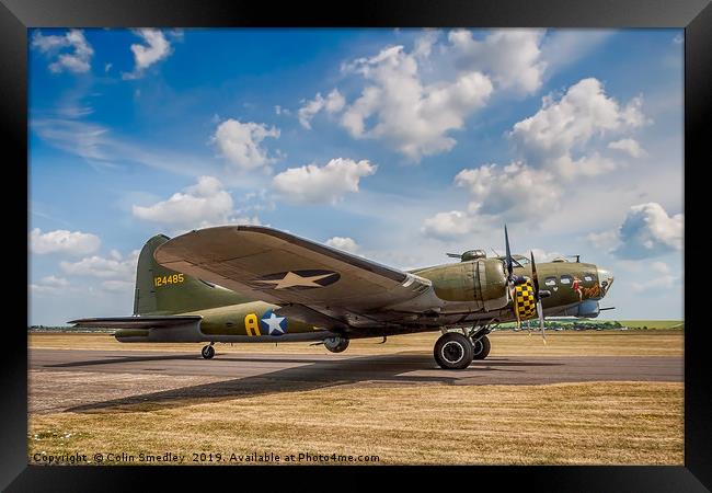 Boeing B-17G Fortress II 44-85784 G-BEDF Framed Print by Colin Smedley