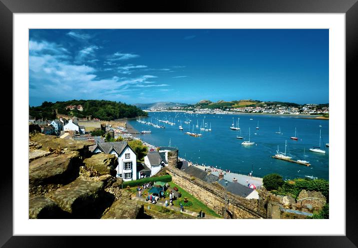 Conwy Harbour Framed Mounted Print by simon alun hark