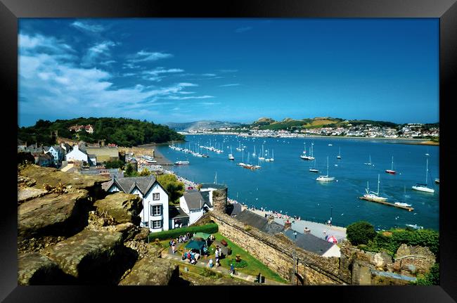 Conwy Harbour Framed Print by simon alun hark