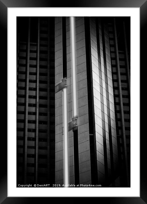 The elevator Framed Mounted Print by DeniART 