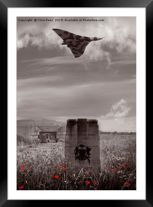 The Memorial Framed Mounted Print by Clive Rees