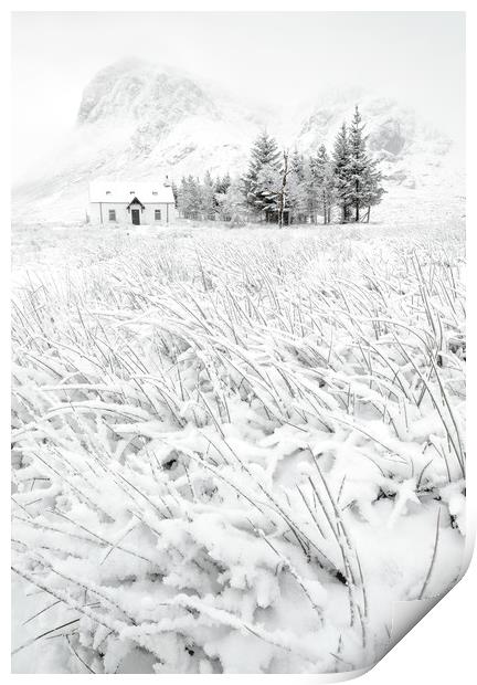 The Winter Cot Print by Sylvan Buckley