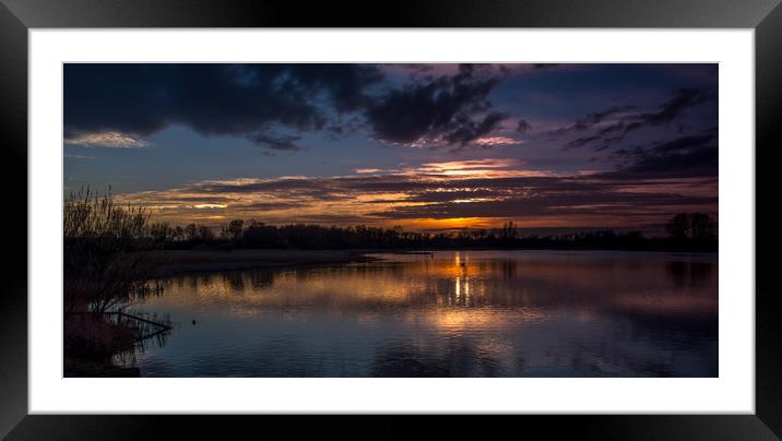 End of a Perfect Day Framed Mounted Print by John Ellis