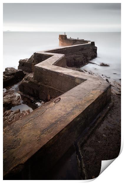 St Monans Pier Print by Sylvan Buckley