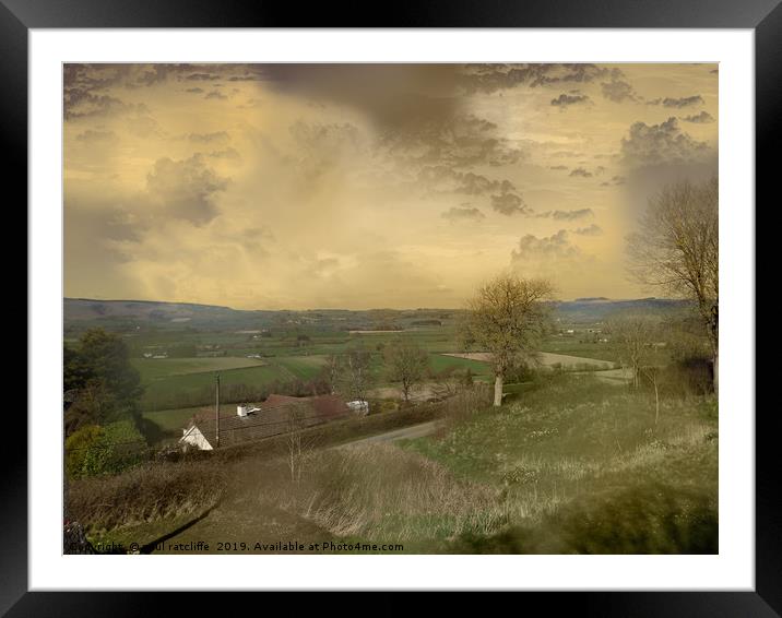 welsh landscape Framed Mounted Print by paul ratcliffe