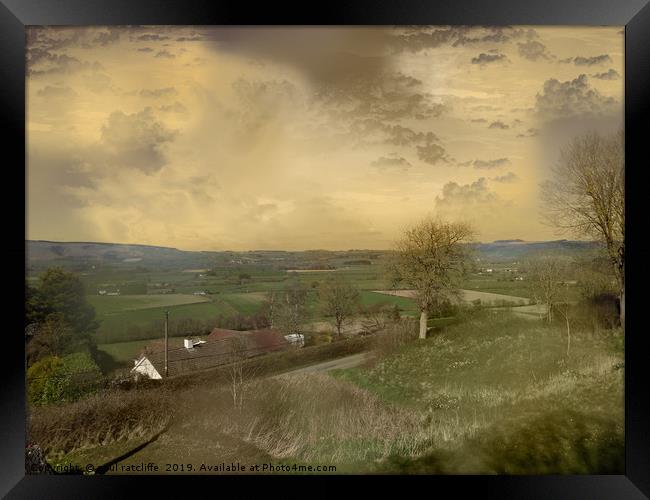 welsh landscape Framed Print by paul ratcliffe