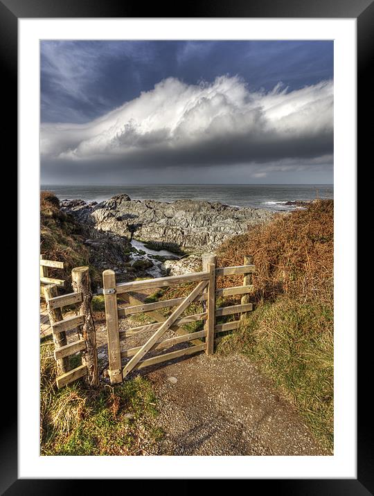 Five Bar Gate Framed Mounted Print by Mike Gorton