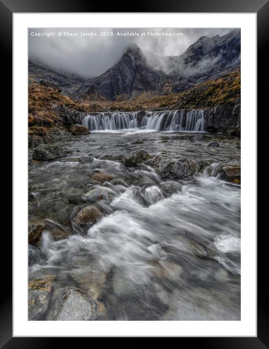 Fairy Pools  Framed Mounted Print by Shaun Jacobs