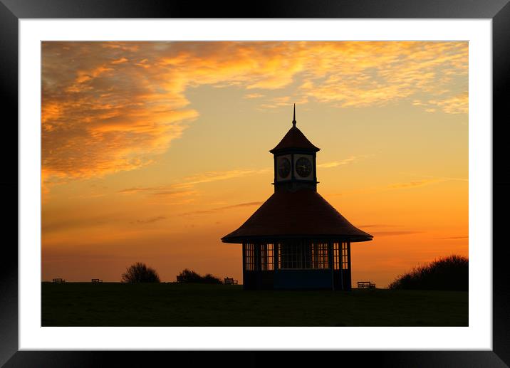 Frinton at Dawn Framed Mounted Print by Rob Woolf
