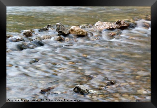 clear fresh water stream Framed Print by goce risteski