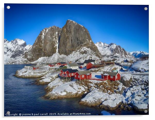 Reine - Hamnoy, Lofoten Islands, Norway Acrylic by yvonne & paul carroll