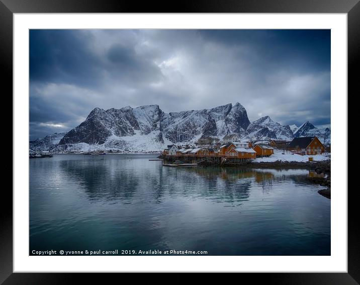 Sariskoy, Lofoten Islands, Norway Framed Mounted Print by yvonne & paul carroll