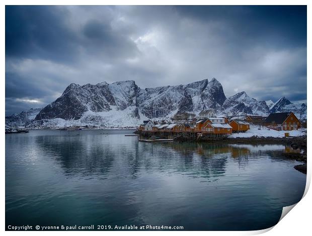 Sariskoy, Lofoten Islands, Norway Print by yvonne & paul carroll