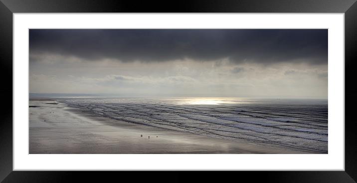 Winters Day on Saunton Sands Framed Mounted Print by Mike Gorton