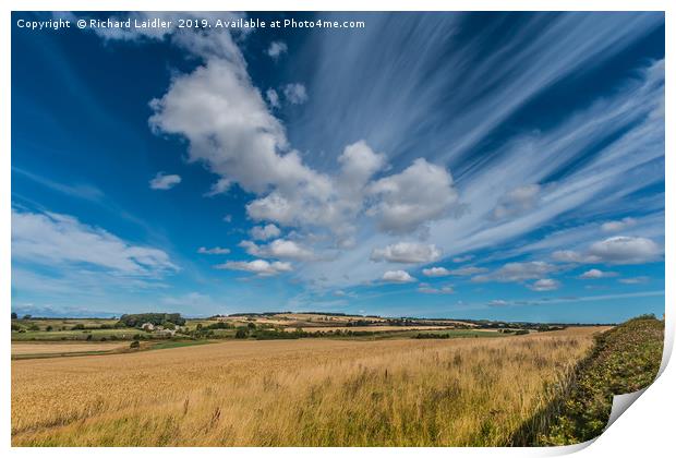 Northumberland Big Sky Print by Richard Laidler