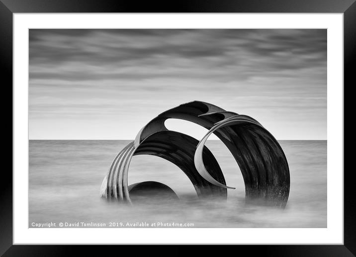 Mary's Shell  At  Cleveleys Beach  Framed Mounted Print by David Tomlinson