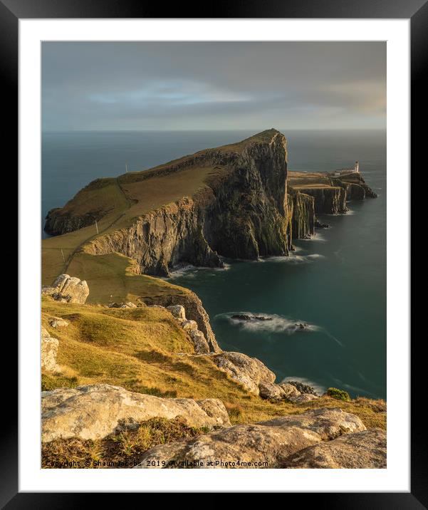 Neist Point sunset  Framed Mounted Print by Shaun Jacobs