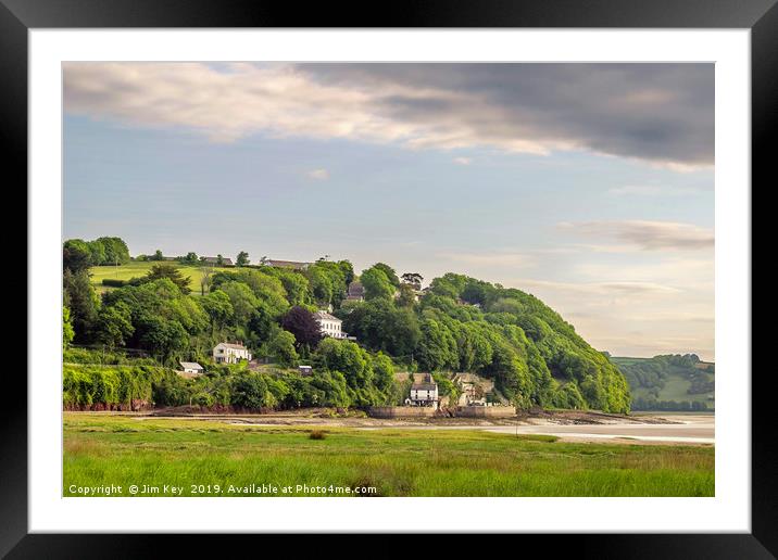 Laugharne The Boathouse  Framed Mounted Print by Jim Key