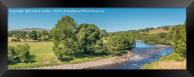 River Tees Panorama Framed Print by Richard Laidler