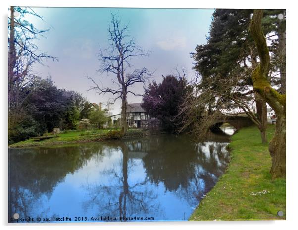 eardisland herefordshire Acrylic by paul ratcliffe