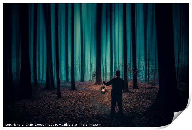Into the Woods Print by Craig Doogan