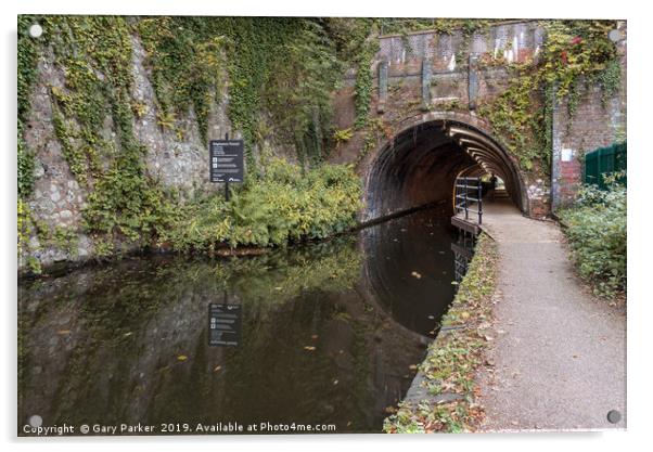 The Edgbaston Tunnel, Worcester Birmingham canal Acrylic by Gary Parker